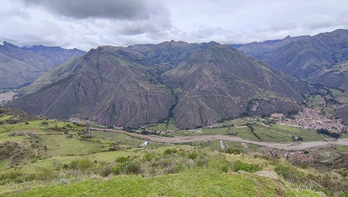 view of sacred valley of the incas